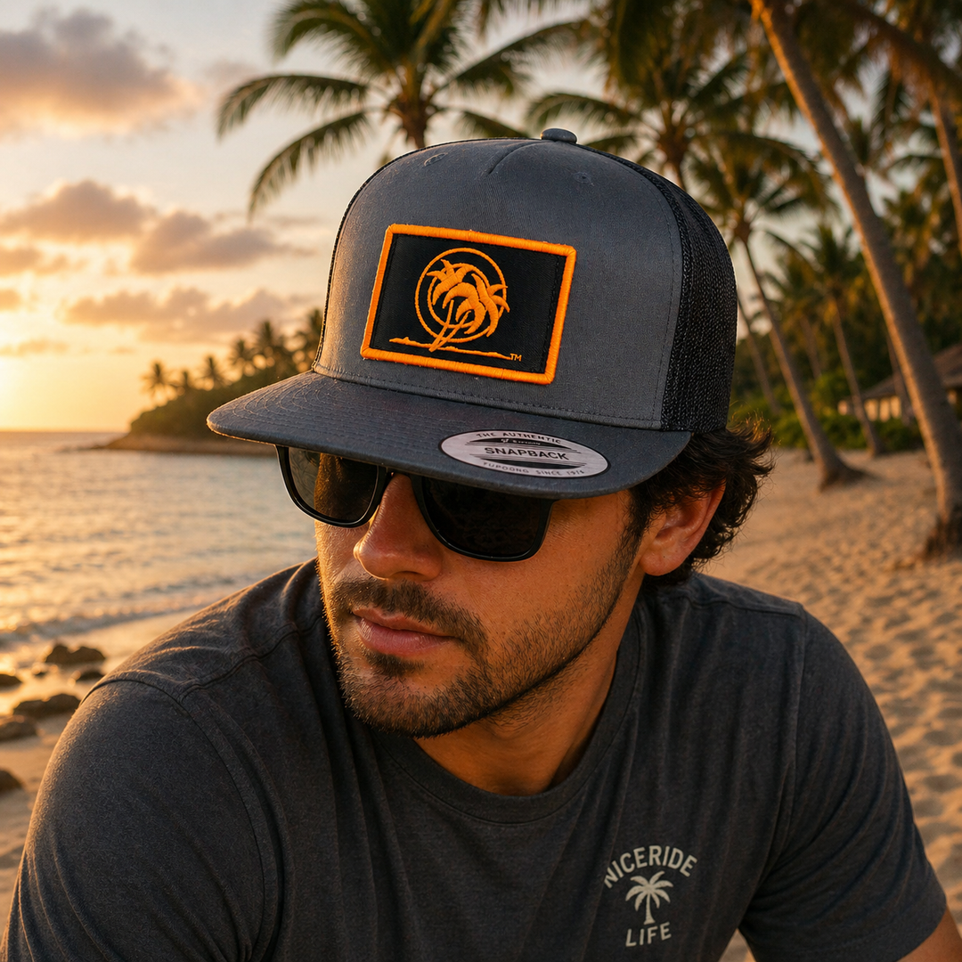 NICERIDE palm logo embroidered hats and snapbacks