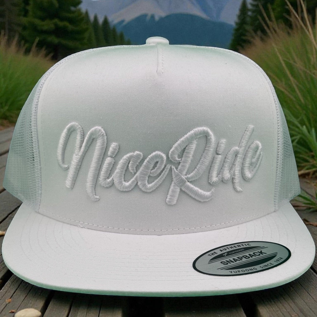 NICERIDE 3D Arctic Puff Series embroidered snapback hats – premium 3D puff embroidery American brand hat collection
