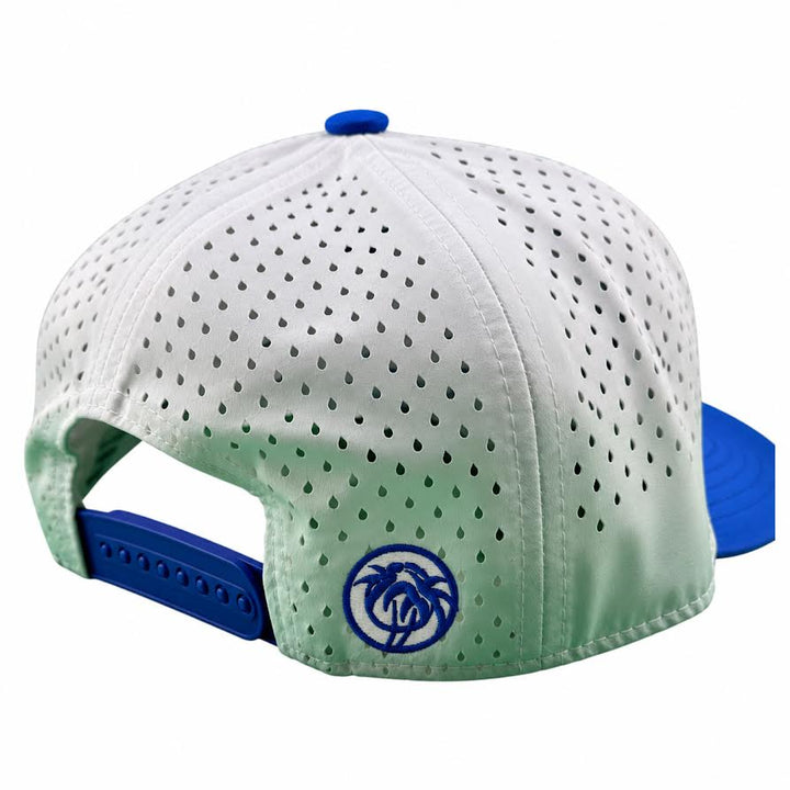 NICERIDE “Treasure State” Embroidered 5-Panel Performance Golf Trucker Cap – Waterproof A-Frame Snapback with Laser-Cut Mesh Back