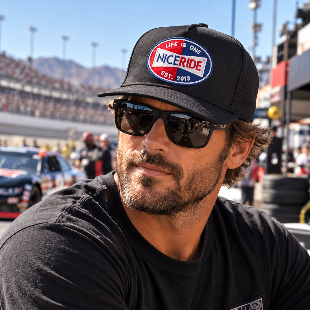 NICERIDE Champion “Top Water” Embroidered 5-Panel Performance Golf Trucker Hat – Waterproof A-Frame Snapback