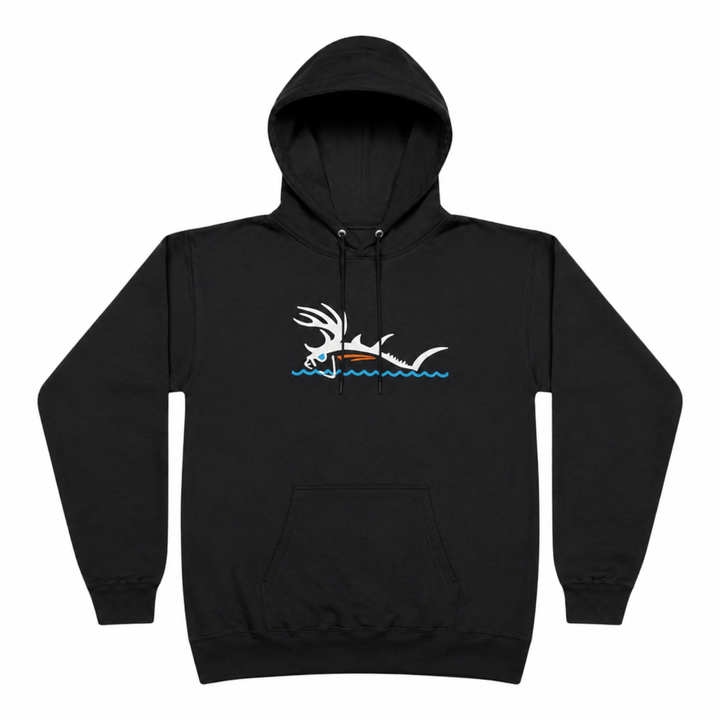 NICERIDE “Buck-Eye Surface” Black Pullover Hoodie – Unisex Hunting &amp; Fishing Outdoor Sweatshirt