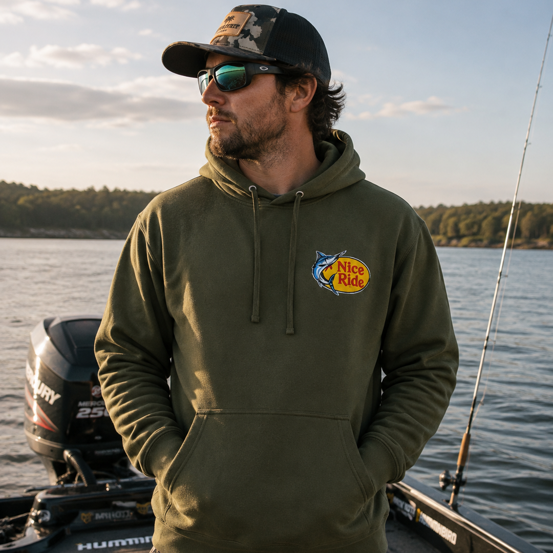 NICERIDE “Top Water” Pullover Hoodie – Unisex Fishing &amp; Outdoor Sweatshirt