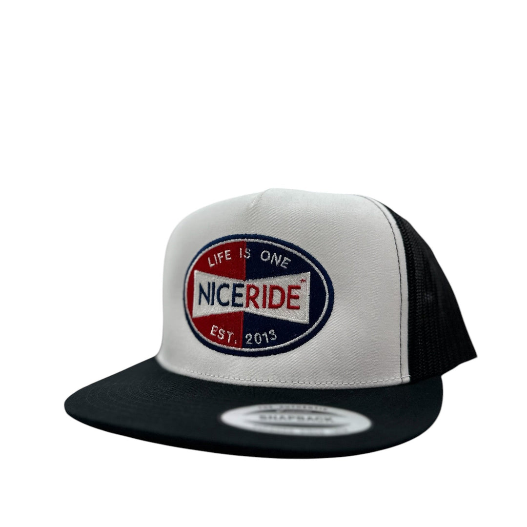 NICERIDE "Champion" Hat featuring premium embroidery and a classic snapback style.
