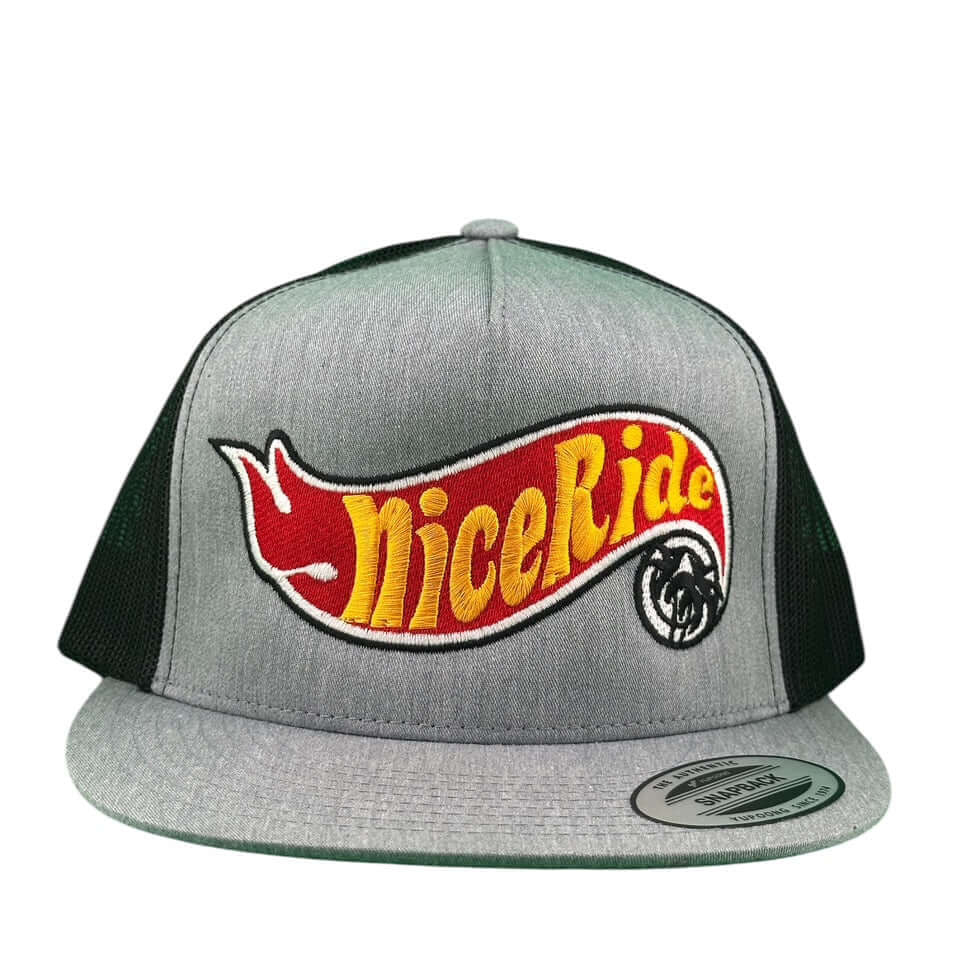 NICERIDE Matchbox 6006 unisex trucker hat with bold logo, classic snapback baseball cap design.
