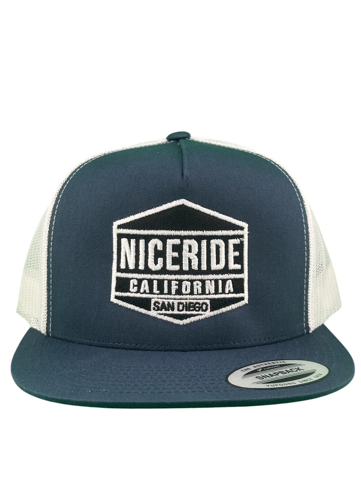 NICERIDE California snapback hat with embroidered logo, perfect for stylish outdoor adventures.