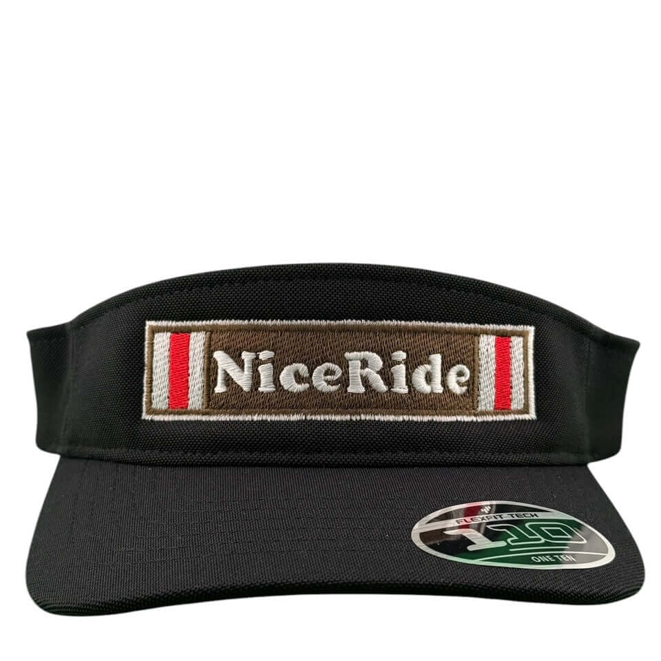 NICERIDE 'Dustin' unisex adjustable golf visor with logo, designed for comfort and performance on the golf course.