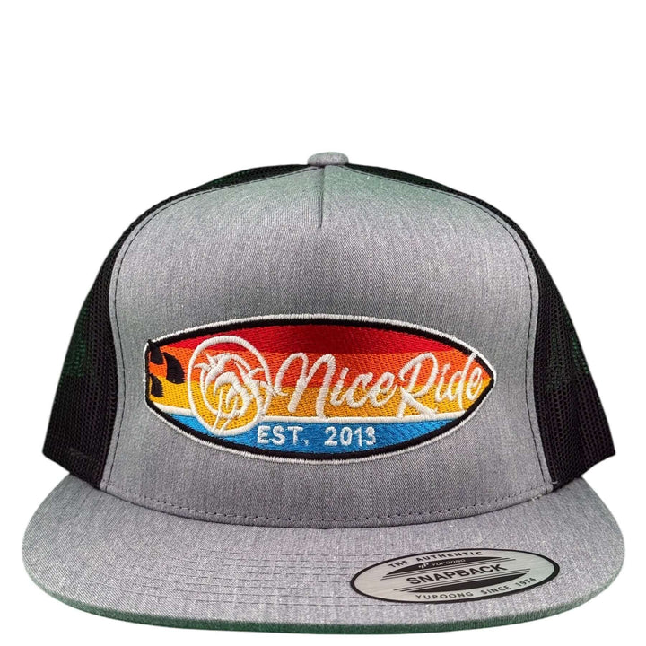 NICERIDE Dukes unisex adjustable trucker hat with colorful logo, ideal for casual wear and outdoor activities.