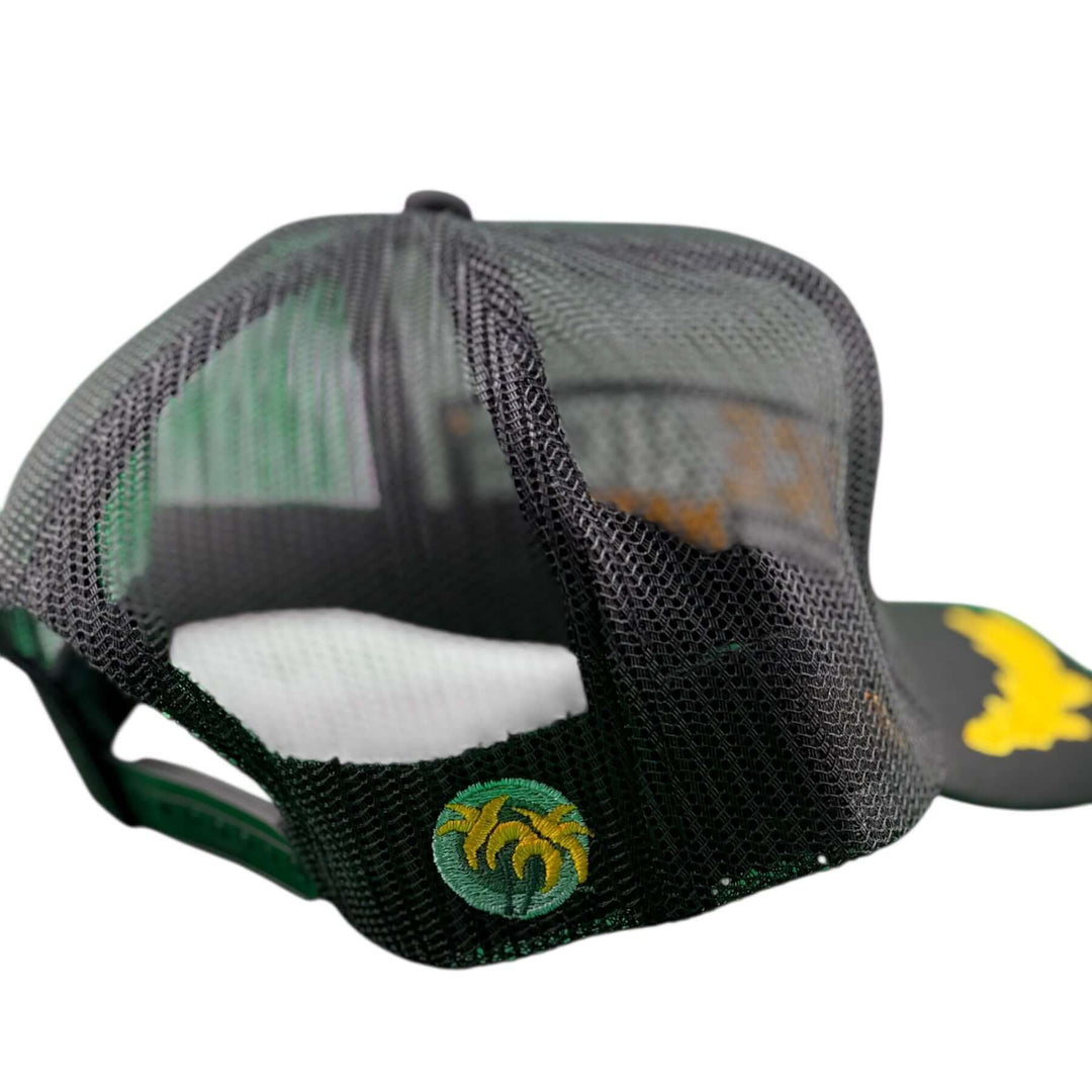 Back view of a black foam captain&