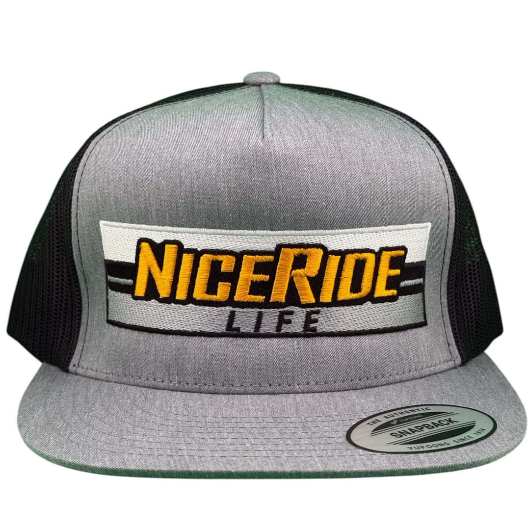 Niceride "MUD" 6006 Unisex Adjustable Trucker Hat designed for outdoor style and comfort.