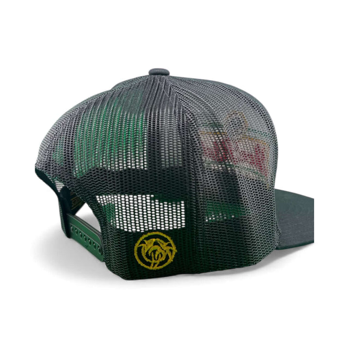 Back view of Niceride "Bubble Water" 6006 unisex snapback trucker hat showcasing mesh design and logo.