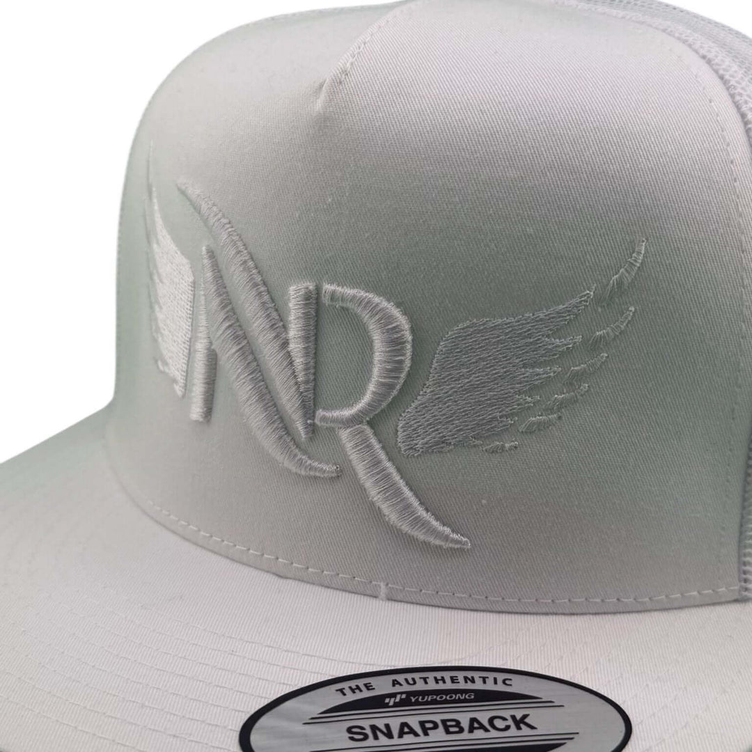 Soaring 3D White Puff hat featuring NICERIDE&