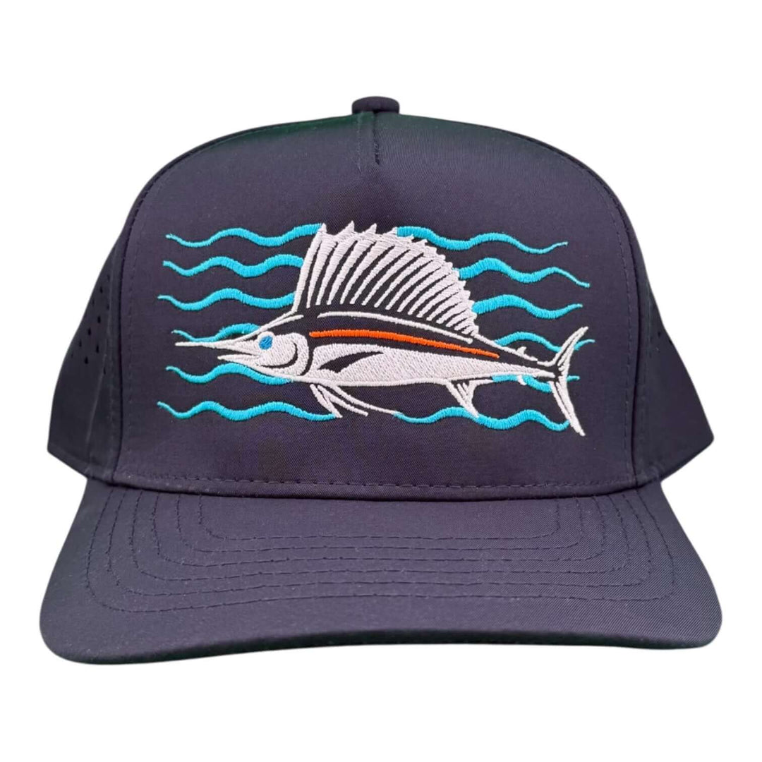 "Catch Series" 5-Panel Performance Trucker Cap – Waterproof A-Frame Fishing Hat