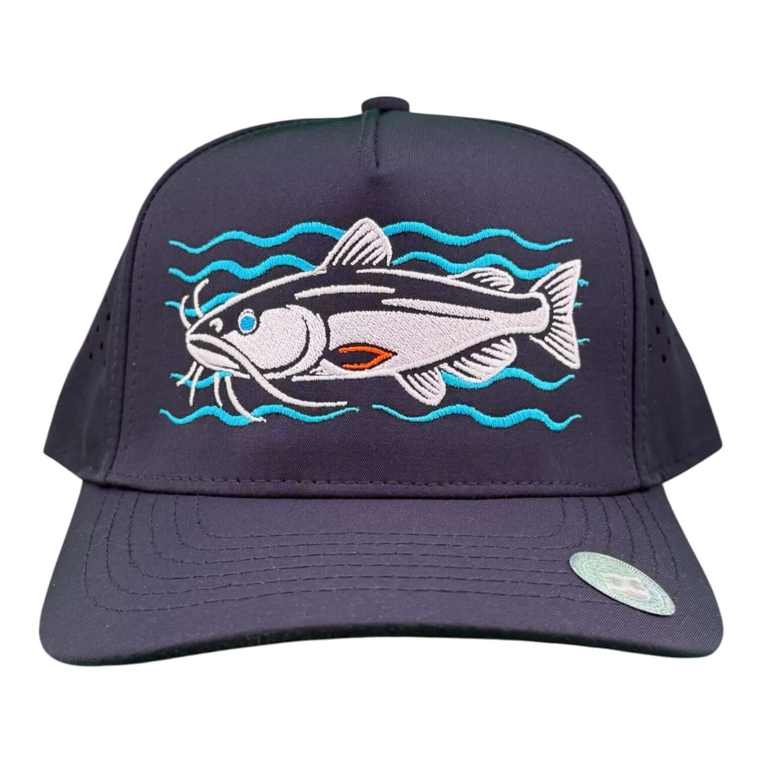 "Catch Series" 5-Panel Performance Trucker Cap – Waterproof A-Frame Fishing Hat