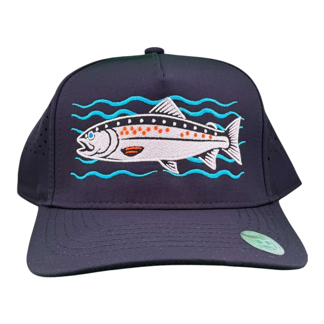 "Catch Series" 5-Panel Performance Trucker Cap – Waterproof A-Frame Fishing Hat