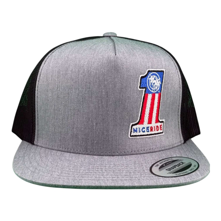 Not So Evil 6006 unisex adjustable trucker hat featuring embroidered design and flat bill, ideal for stylish everyday wear.