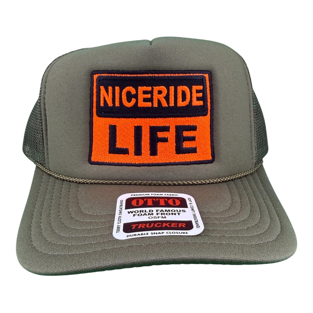 "Caution" Otto Unisex Foam Trucker Hat