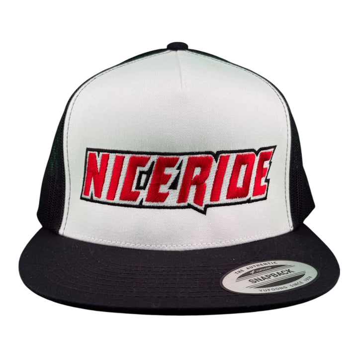 NICERIDE "Salt &amp; Lime" Embroidered Classic Snapback Trucker Hat – Structured 6006 Baseball Cap with Adjustable Snapback