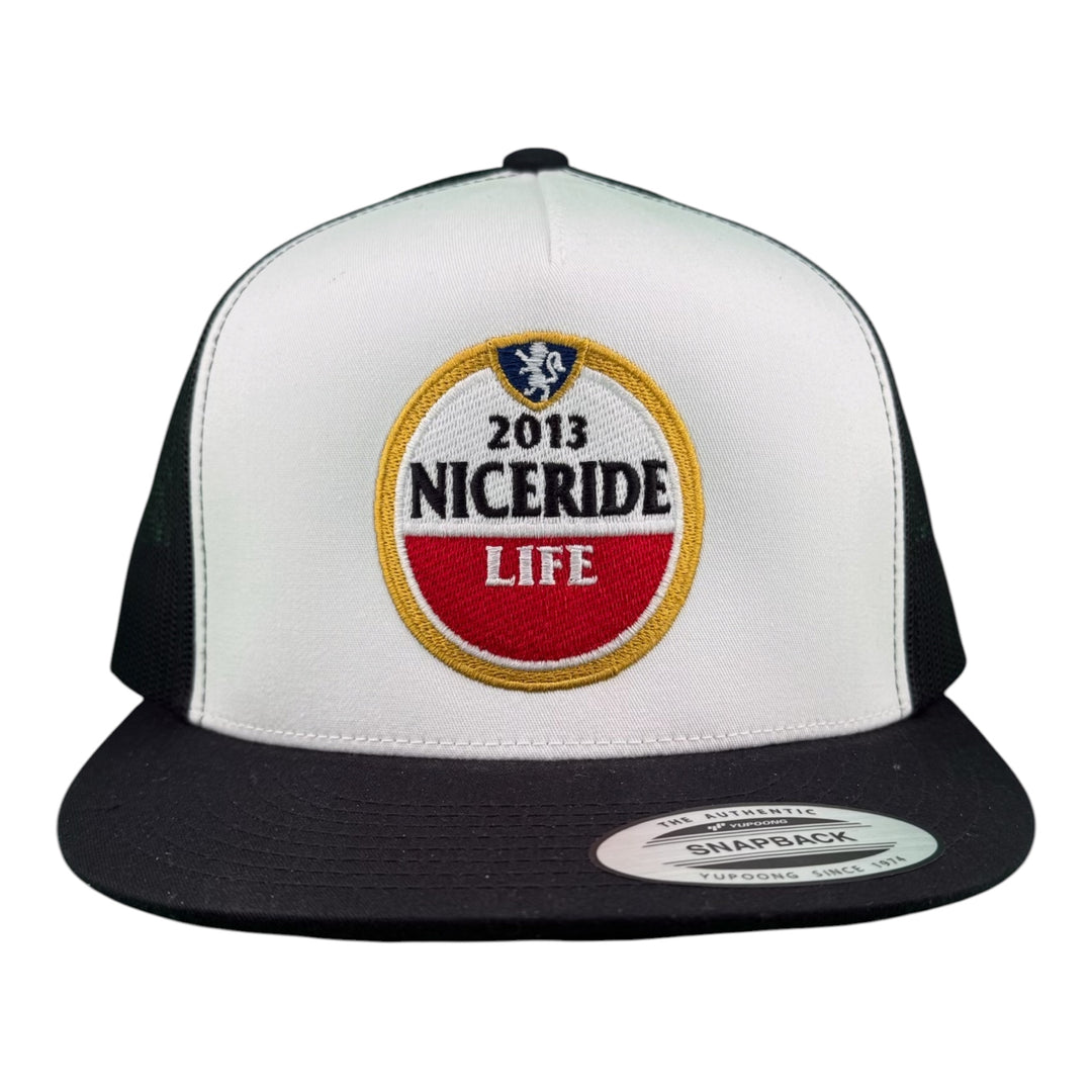 NICERIDE "Windmill" Embroidered Classic Snapback Trucker Hat – Structured 6006 Baseball Cap with Adjustable Snapback