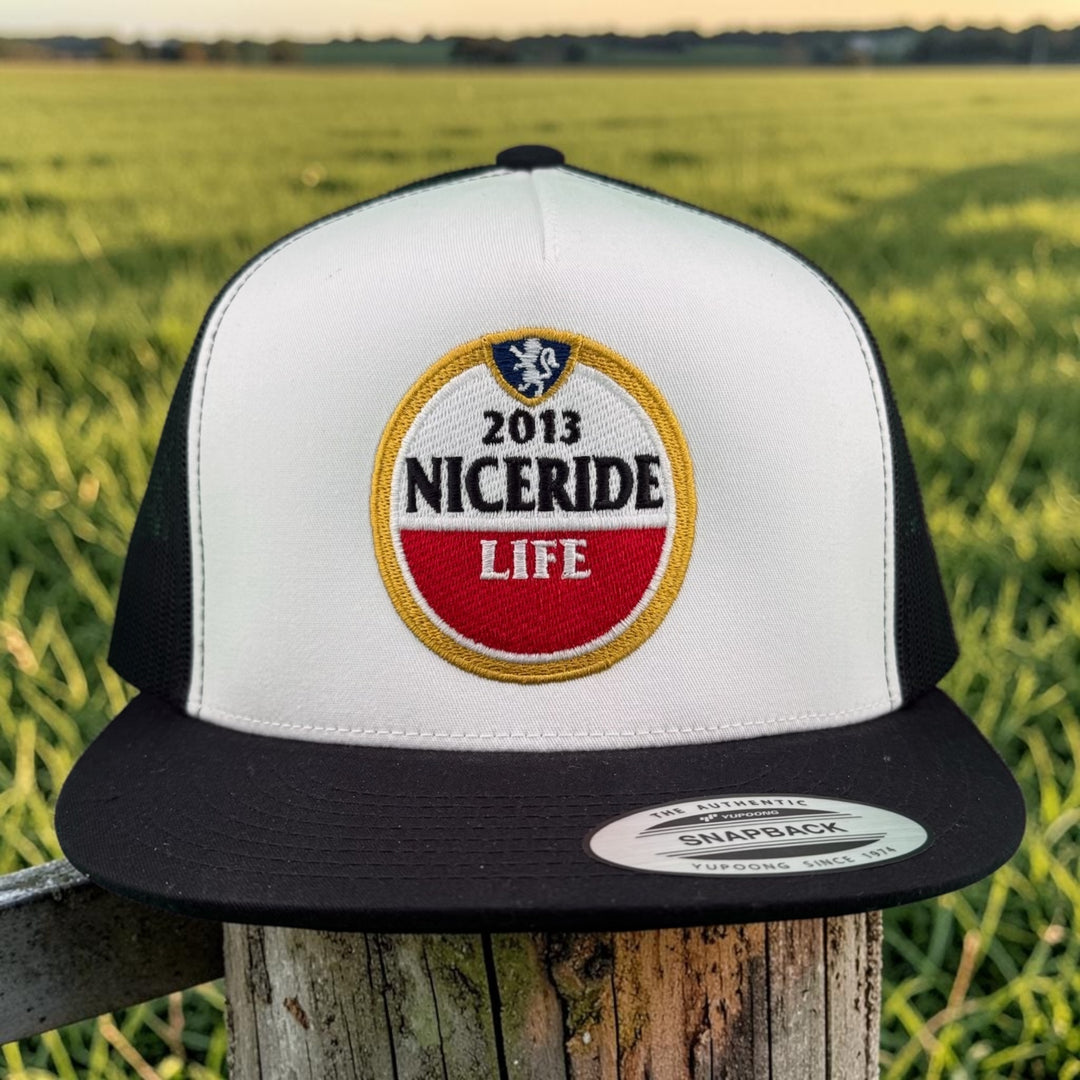 NICERIDE "Windmill" Embroidered Classic Snapback Trucker Hat – Structured 6006 Baseball Cap with Adjustable Snapback