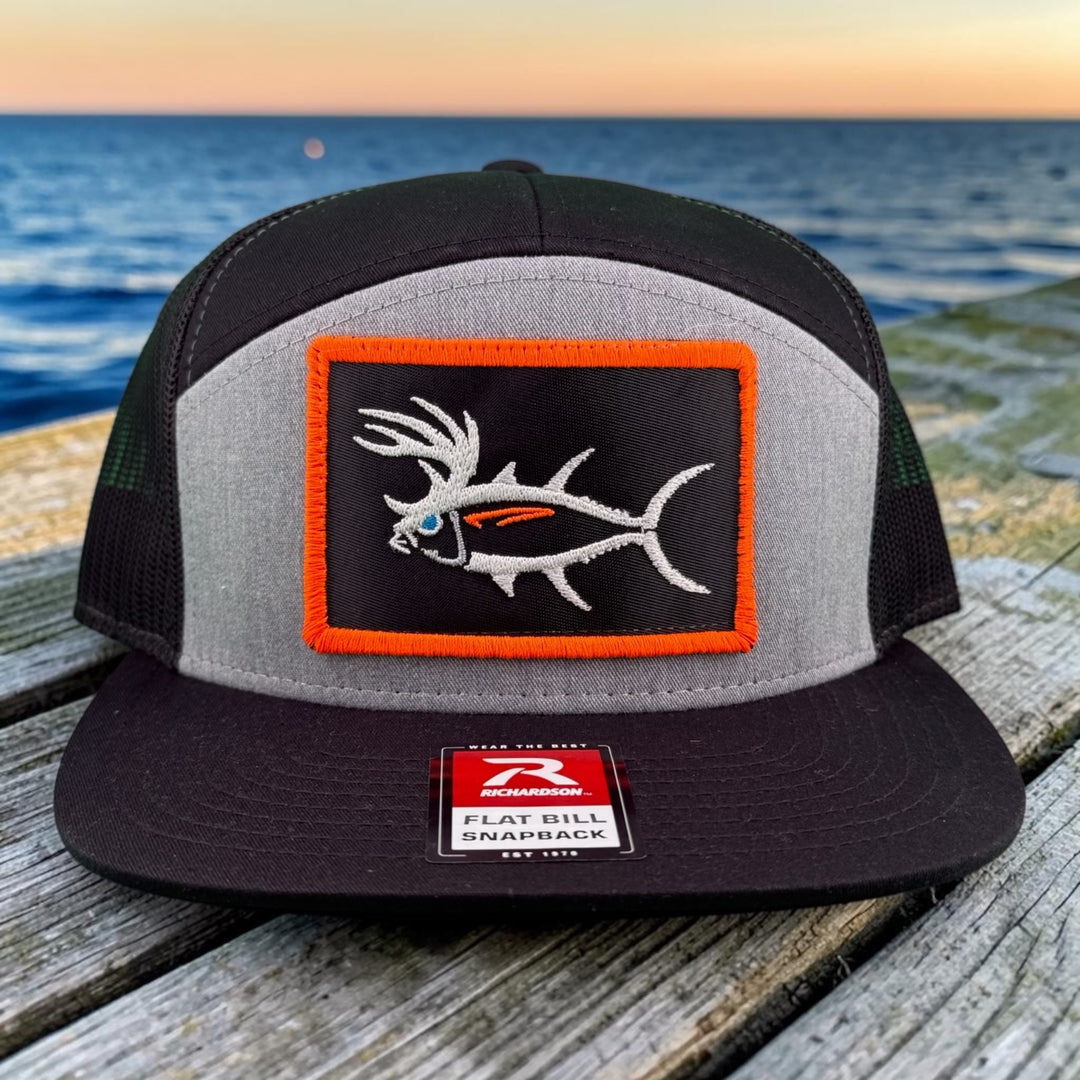 "Buck-Eye Patch" Unisex 7 Panel Trucker Hat