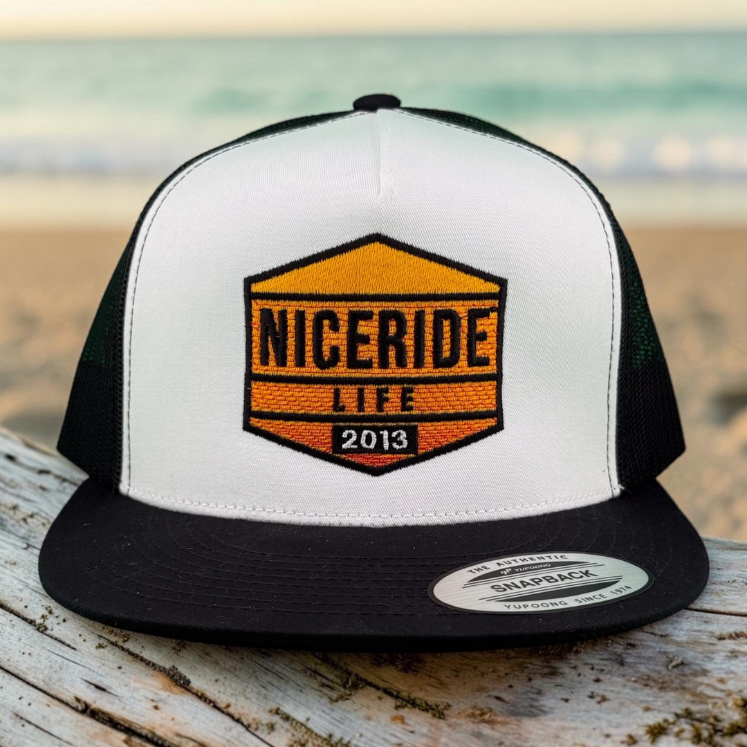"Good Times Faded" Embroidered Trucker Hat | Vintage Mesh Snapback Cap