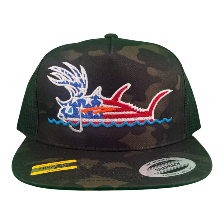 NICERIDE “Buck-Eye Surface Glory” 6006 Unisex Trucker Hat – Hunting &amp; Fishing Snapback Cap