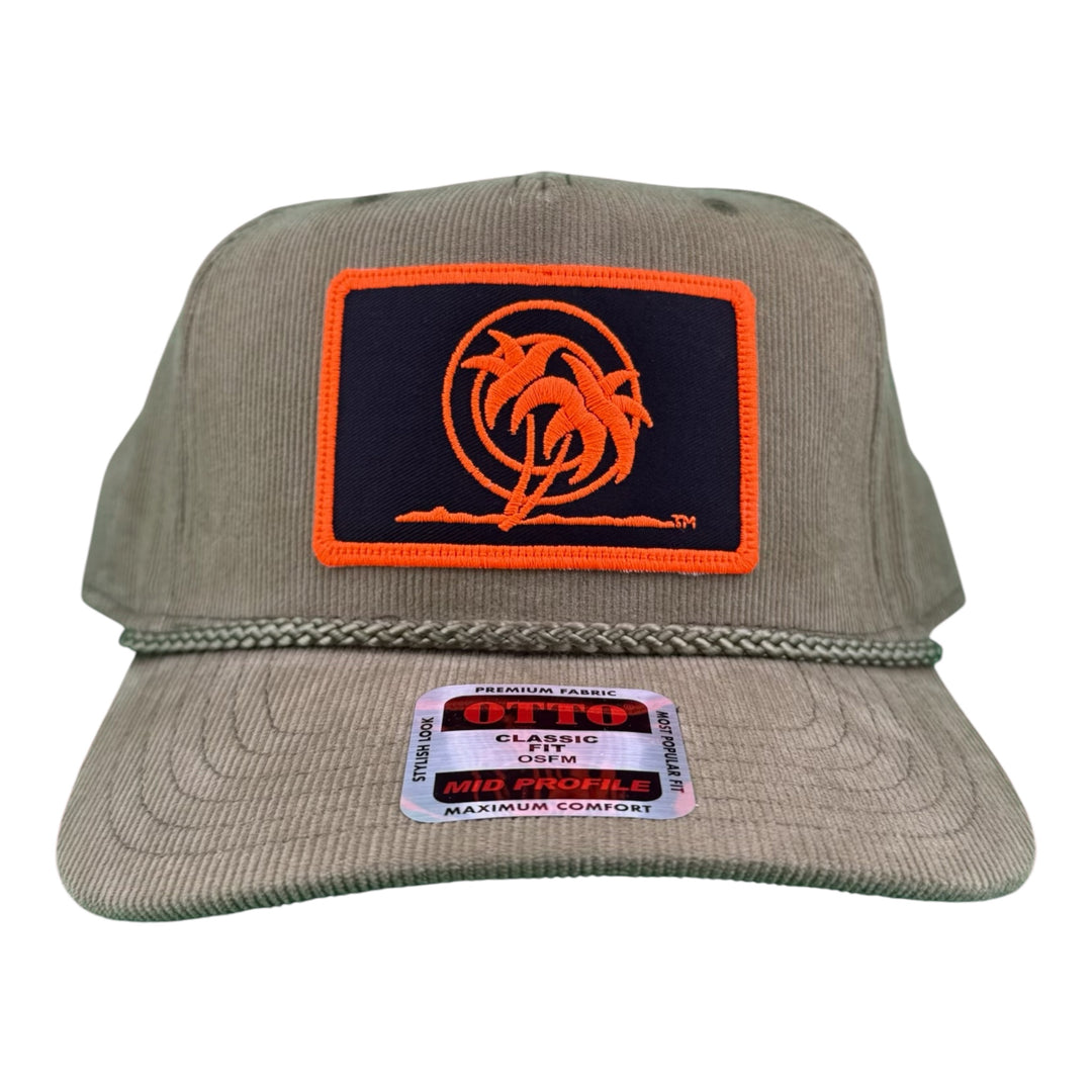 NICERIDE “Palm Patch” Corduroy 5-Panel Snapback Hat – OTTO CAP Unisex Fishing Baseball Cap