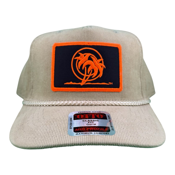 NICERIDE “Palm Patch” Corduroy 5-Panel Snapback Hat – OTTO CAP Unisex Fishing Baseball Cap