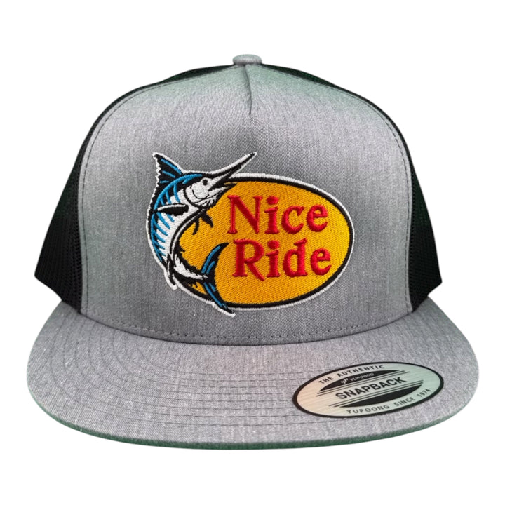 NICERIDE “Top Water” Unisex Trucker Hat – 6006 Adjustable Snapback Fishing Cap