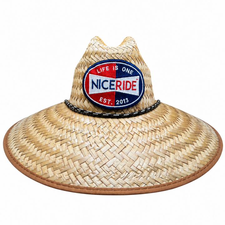 "Champion" STRAW SUN HAT UNISEX BEACH HAT