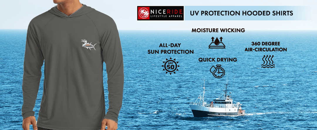 "Buck-Eye" Unisex UV Protecting Long Sleeve Hooded Shirt