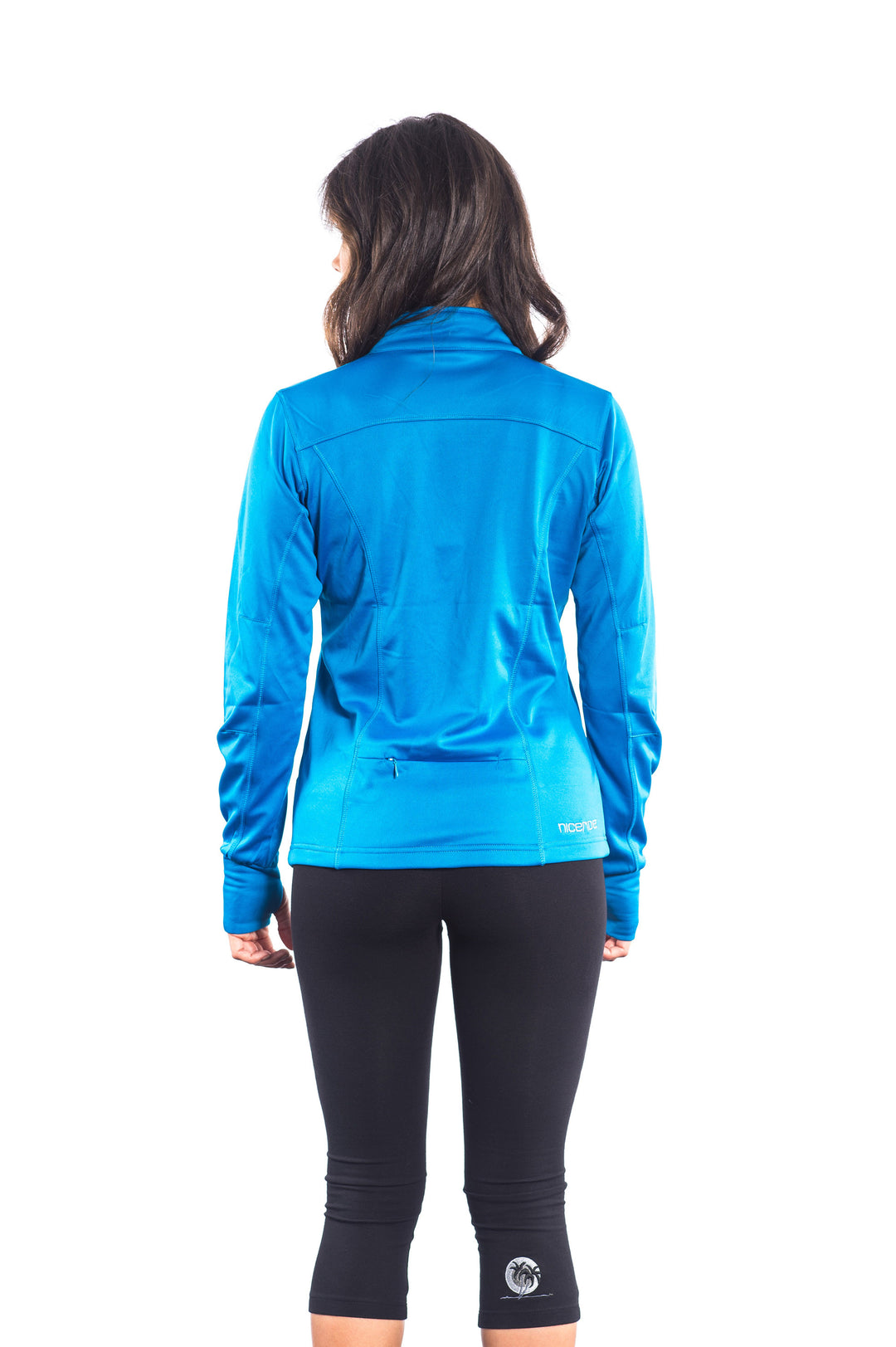 Back view of a woman wearing &
