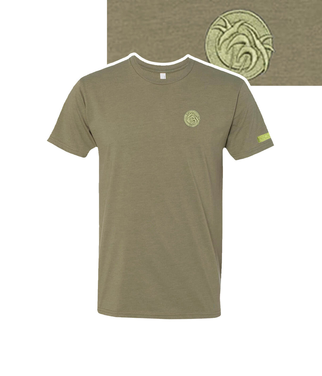 Tone - Men's Next Level Short Sleeve Embroidered Shirt featuring NICERIDE's classic logo.