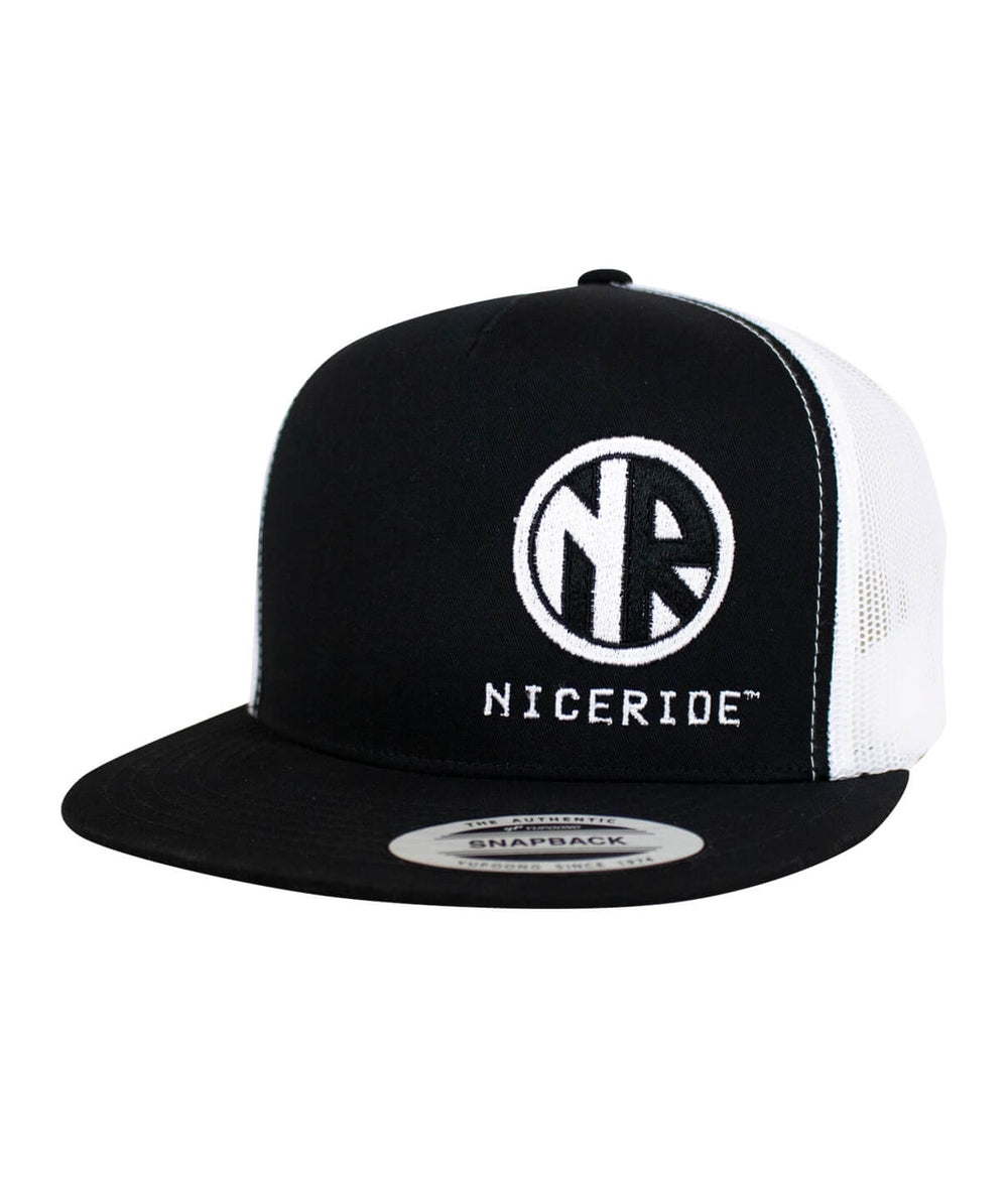 Engineer Trucker Hat with NICERIDE design, classic snapback style, ideal hat for stylish outdoor wear.