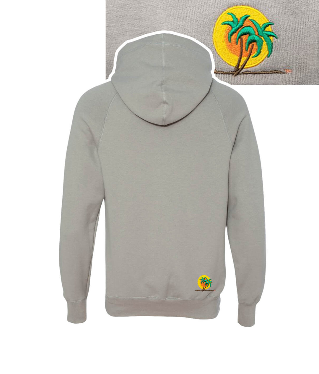 Gray pullover sweatshirt for men and women with NICERIDE&