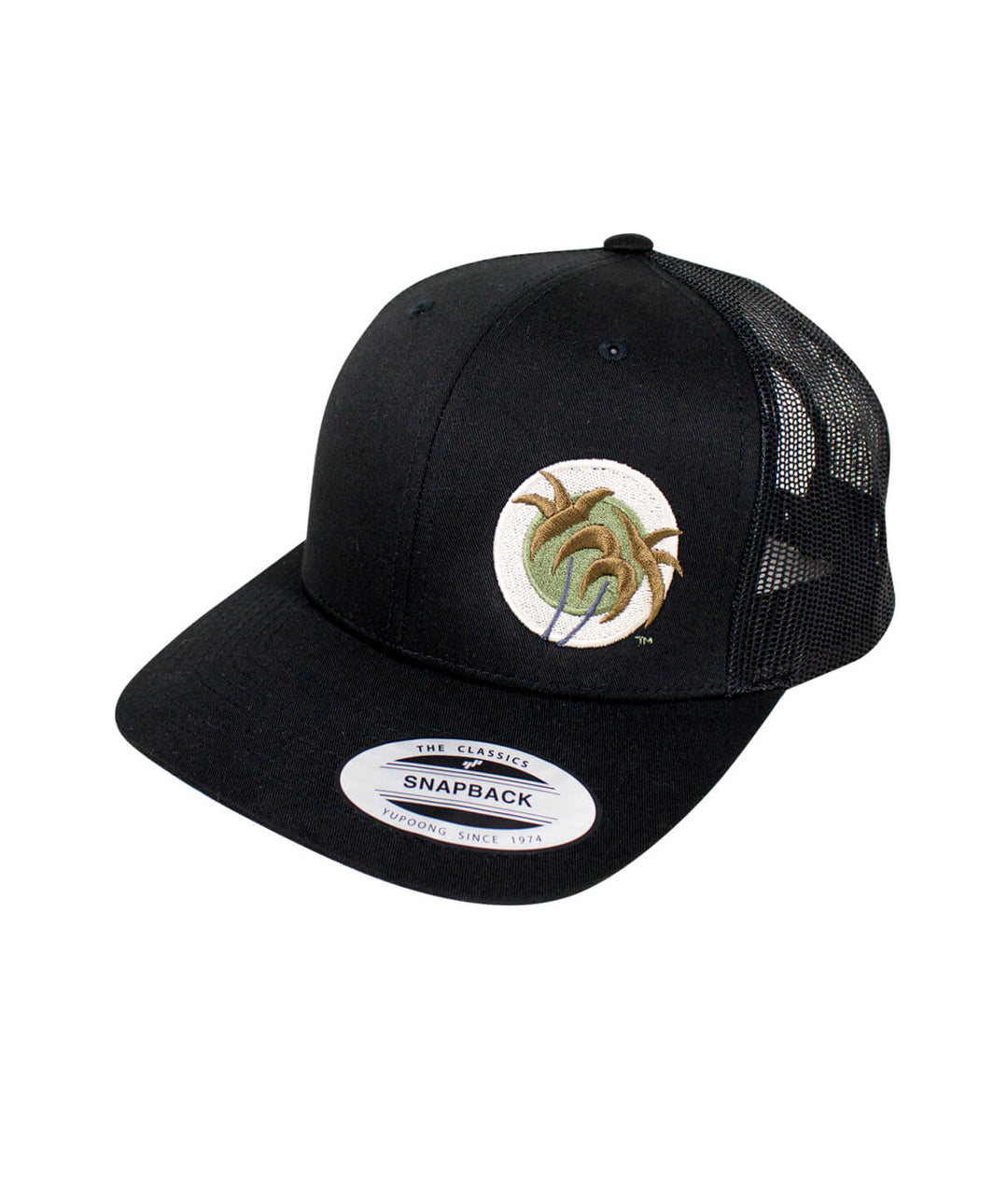 Classic Palm Camo Retro Trucker Hat featuring NICERIDE logo and mesh design, perfect baseball cap for style and comfort.