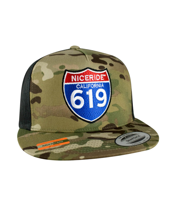 6006 Classic Snapback Trucker Hat featuring NICERIDE&