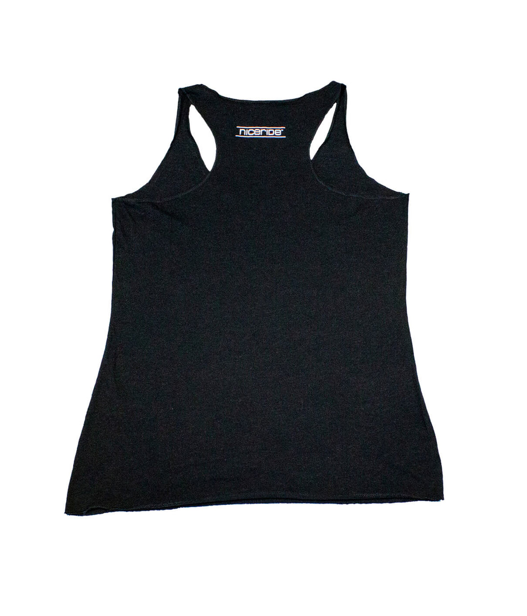 Black vintage style tank top for women, featuring a racerback design, perfect for casual wear.