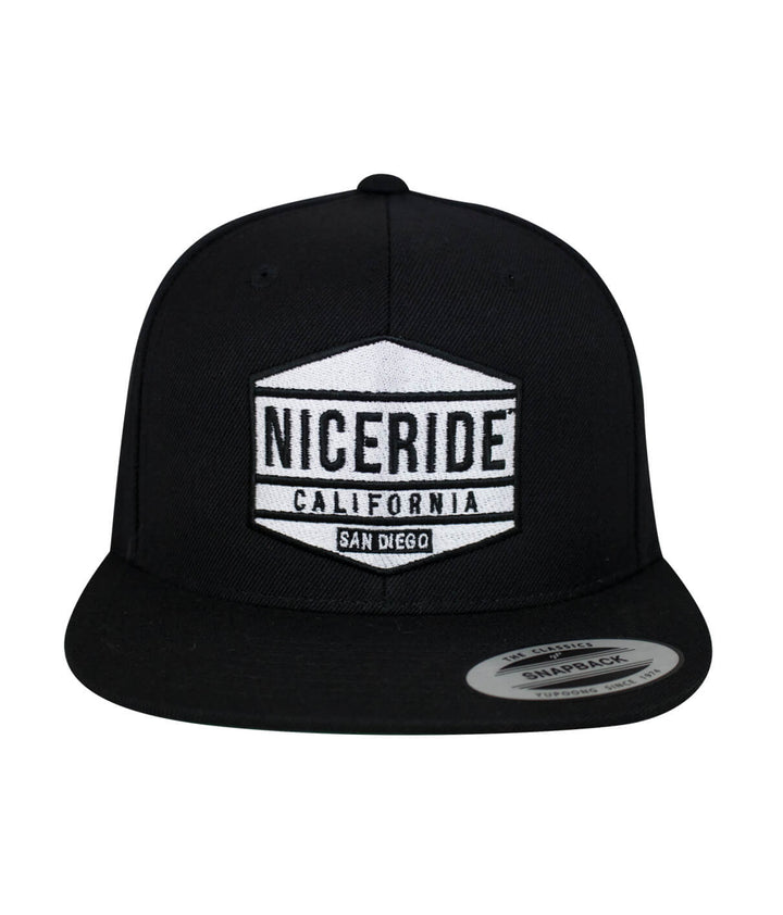 Good Times Snapback hat from NICERIDE, featuring embroidered logo and classic design.
