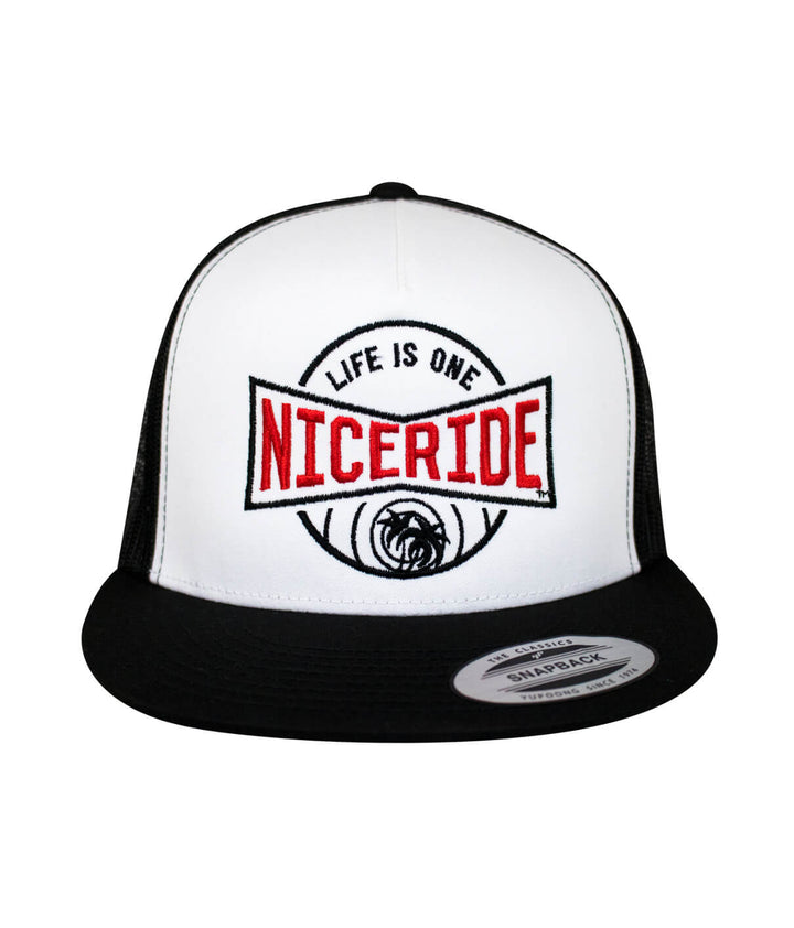 Niceride Bow Tie Trucker Hat with embroidered design, perfect stylish hat for any occasion.