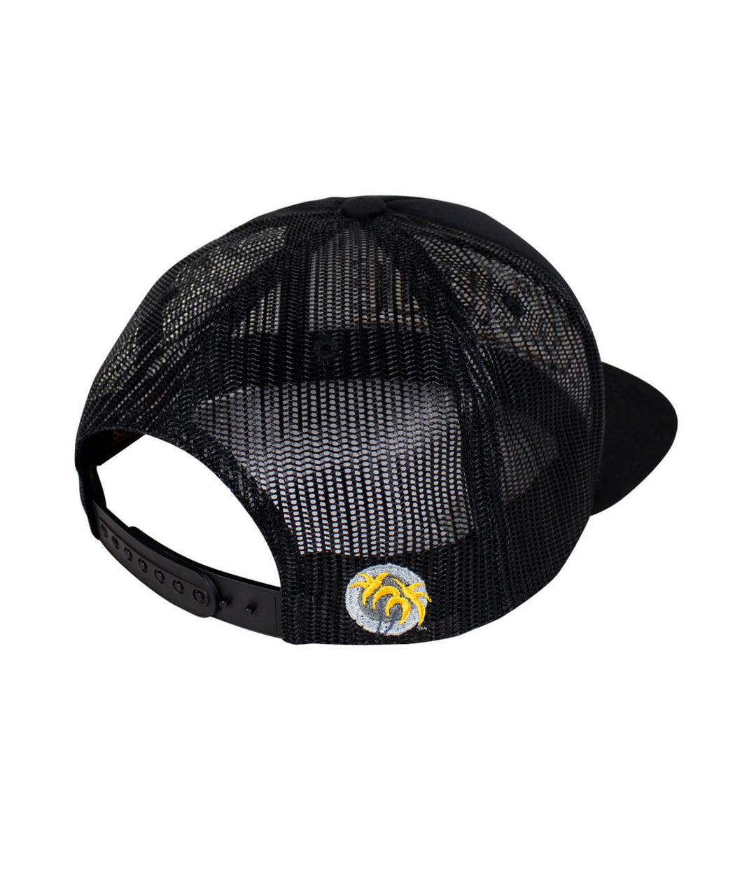 Back view of the Viva NICERIDE Foam Trucker Baseball Cap showing black mesh and embroidered palm logo.