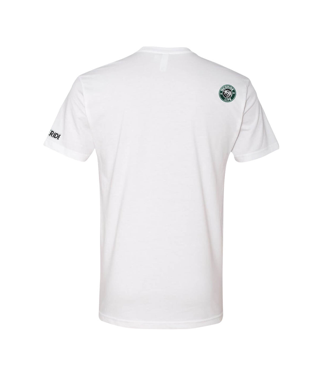 Back view of the Stopper - White Next Level 100% Cotton Men&