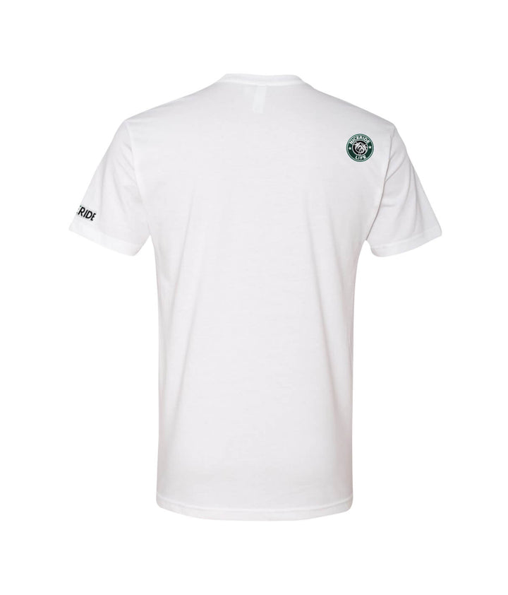 Back view of the Stopper - White Next Level 100% Cotton Men&