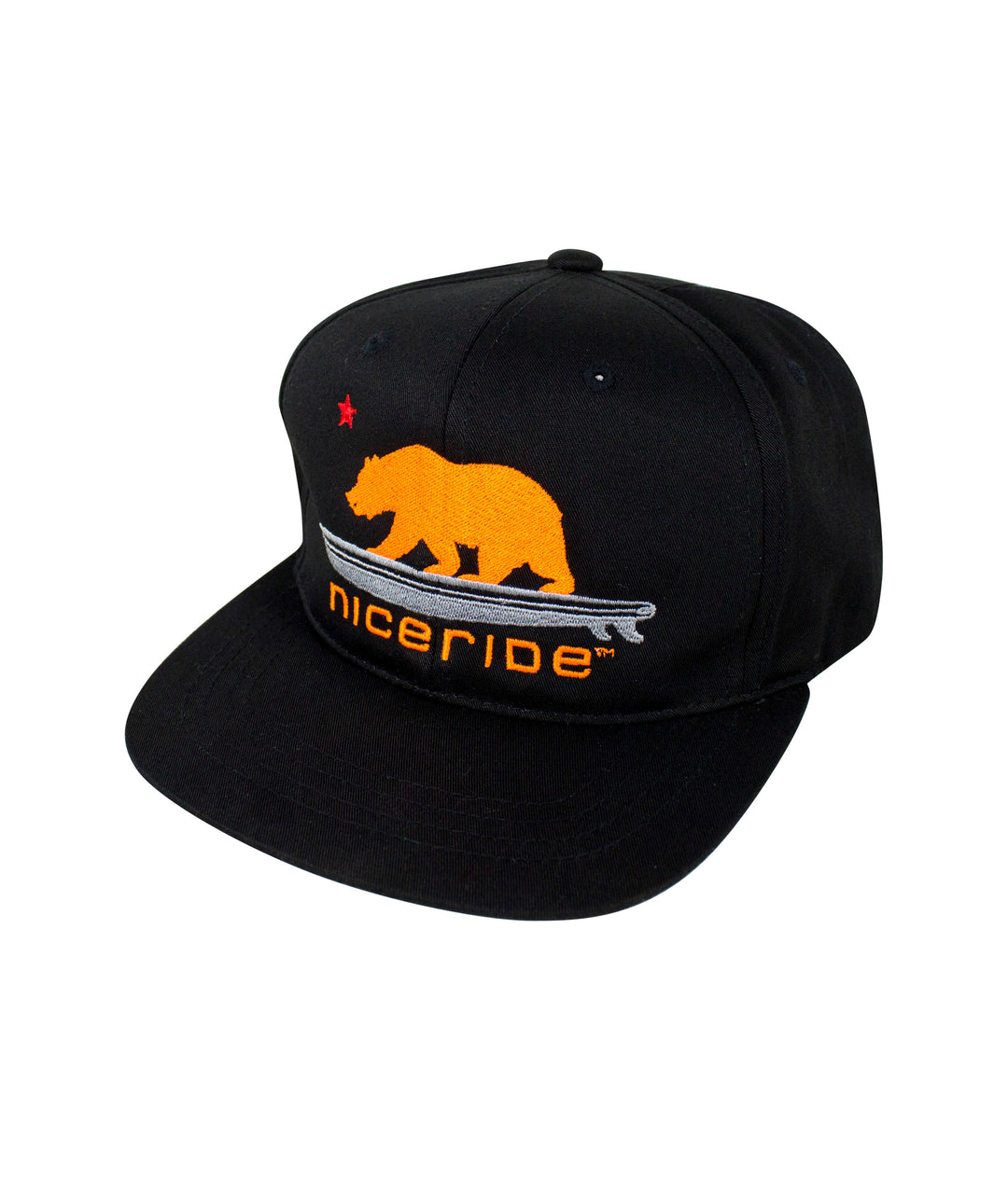 Hang 20 Youth Snapback Hat featuring NICERIDE logo and bear design, classic style youth hat.