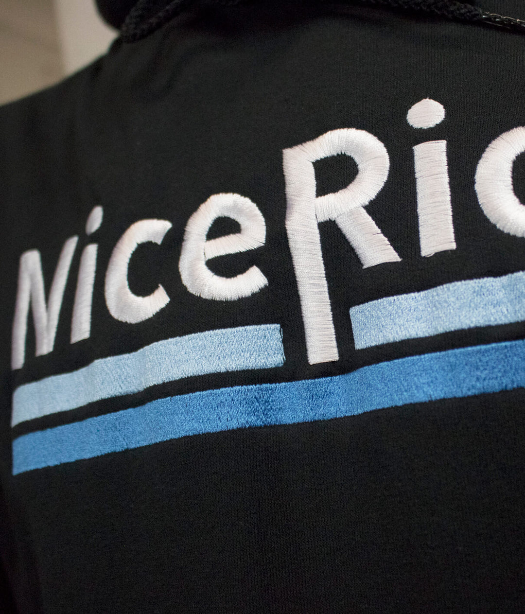 Close-up of NICERIDE&