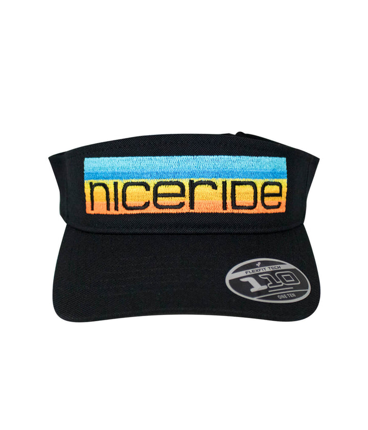 Black visor hat with NICERIDE&