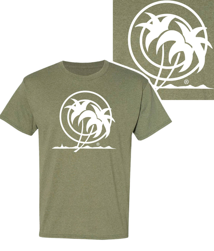 Classic Palm - Hanes Cotton Blend Short Sleeve Men&