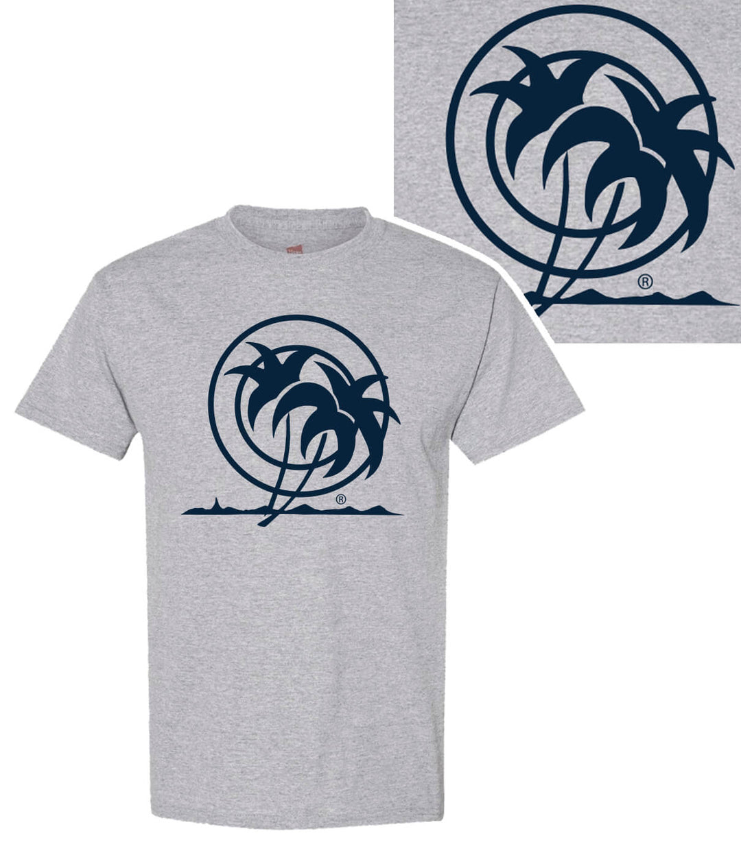 Classic Palm Hanes cotton blend short sleeve men&