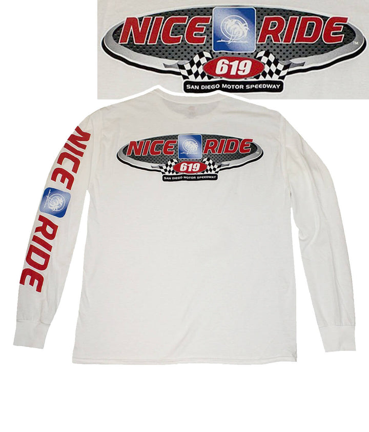 White long sleeve shirt featuring &