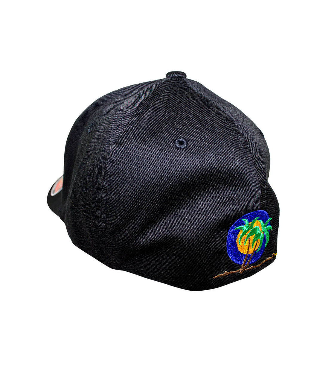 Back view of Nevada Flag Classic Flexfit Hat featuring palm logo embroidery.
